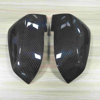 Skinned Carbon Fibre Wing Mirror Covers Customized Thickness Nice Surface Treatment