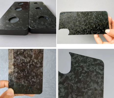 Forged Composite Carbon Fiber Sheet Custom Cnc Cutting Matt / Glossy Surface Finish