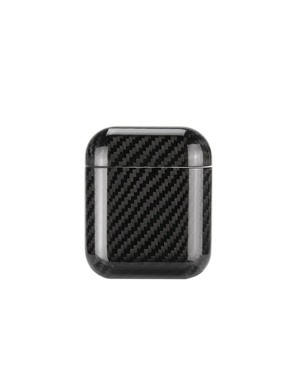 Black Protective  Carbon Fiber Airpods Case High - Tech Luxury Material