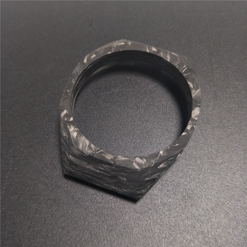 Automatic Carbon Fiber Watch Cnc Machining Parts Forged Surface Customize Design