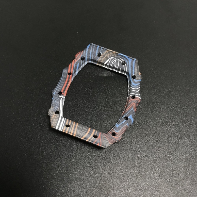 Unique Watch Display Case CNC Carbon Fiber Parts Rainbow Watch Silk Printing Logo